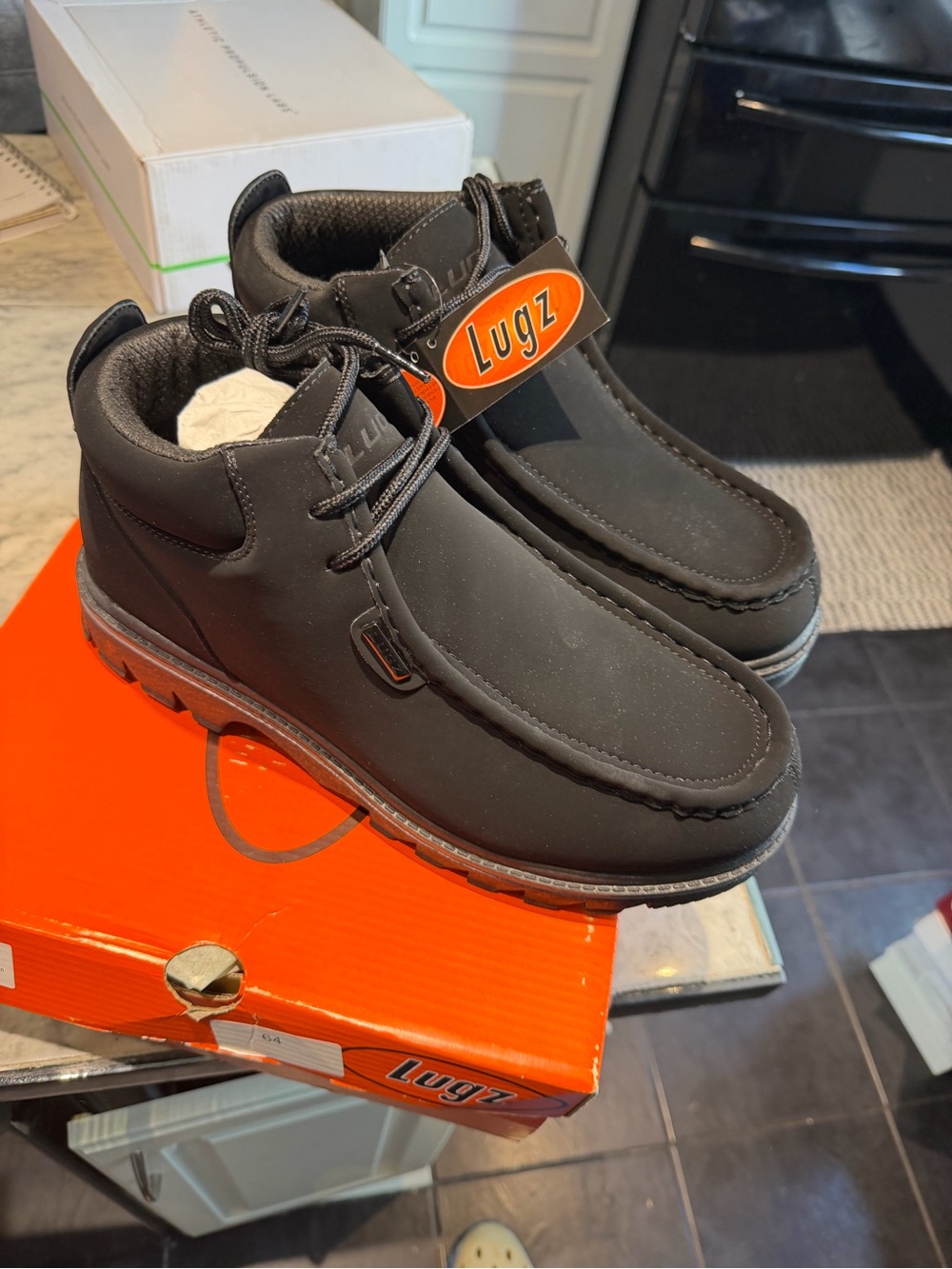 Lugz Men's Black fringe Boots 12d